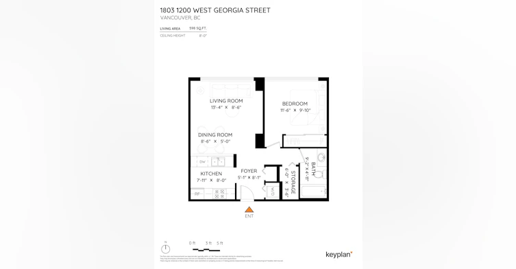 1803-1200 W Georgia Street, Vancouver, BC, V6E 4E6 - 34