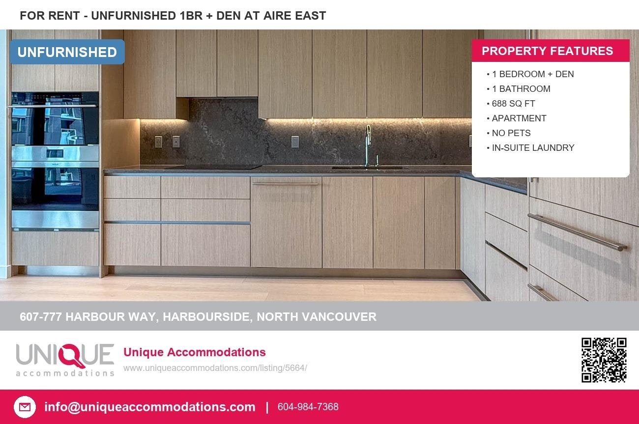 607-777 Harbour Way, North Vancouver, BC, V7P 0G2