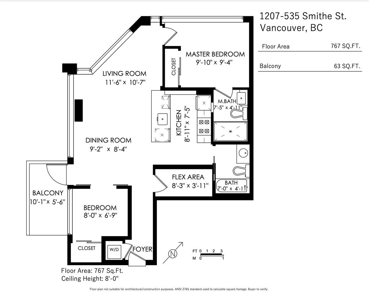 1207-535 Smithe Street, Vancouver, BC, V6B 0H2 - 13