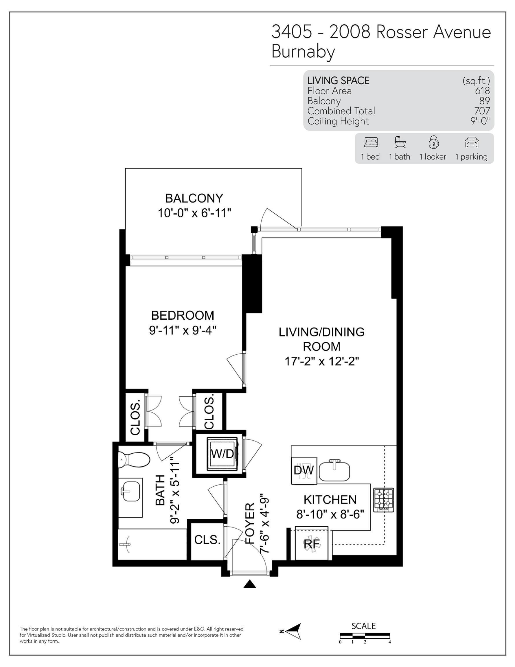 3405-2008 Rosser Avenue, Burnaby, BC, V5C 0H8 - 23