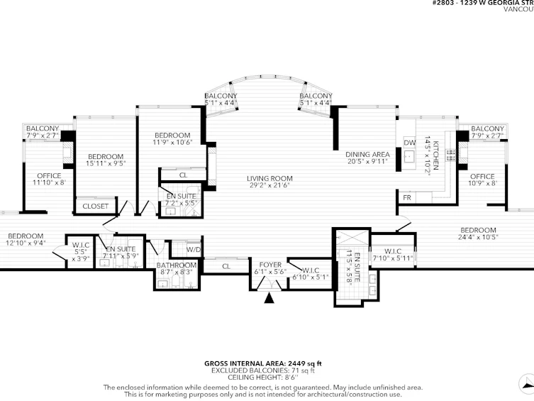 2803-1239 W Georgia Street, Vancouver, BC, V6E 4R8 - 39