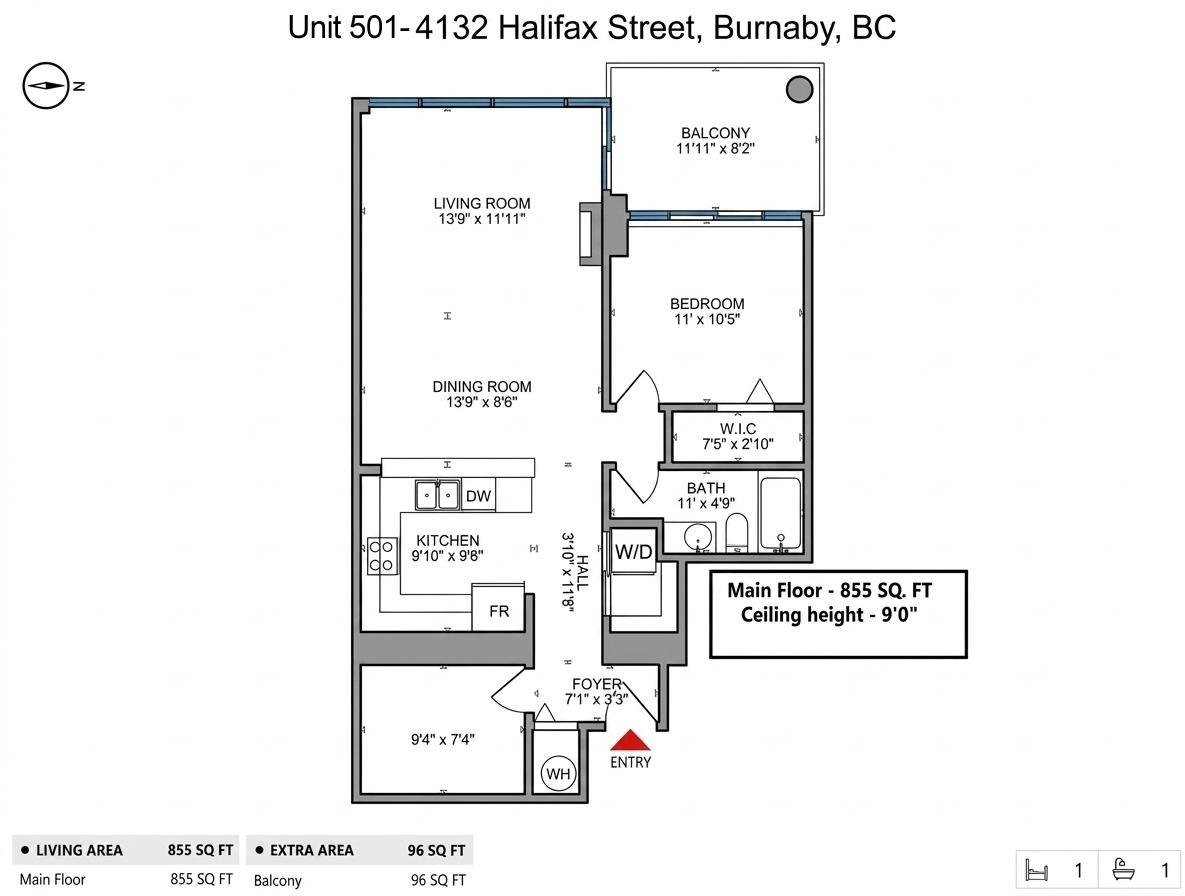 501-4132 Halifax Street, Burnaby, BC, V5C 6V1