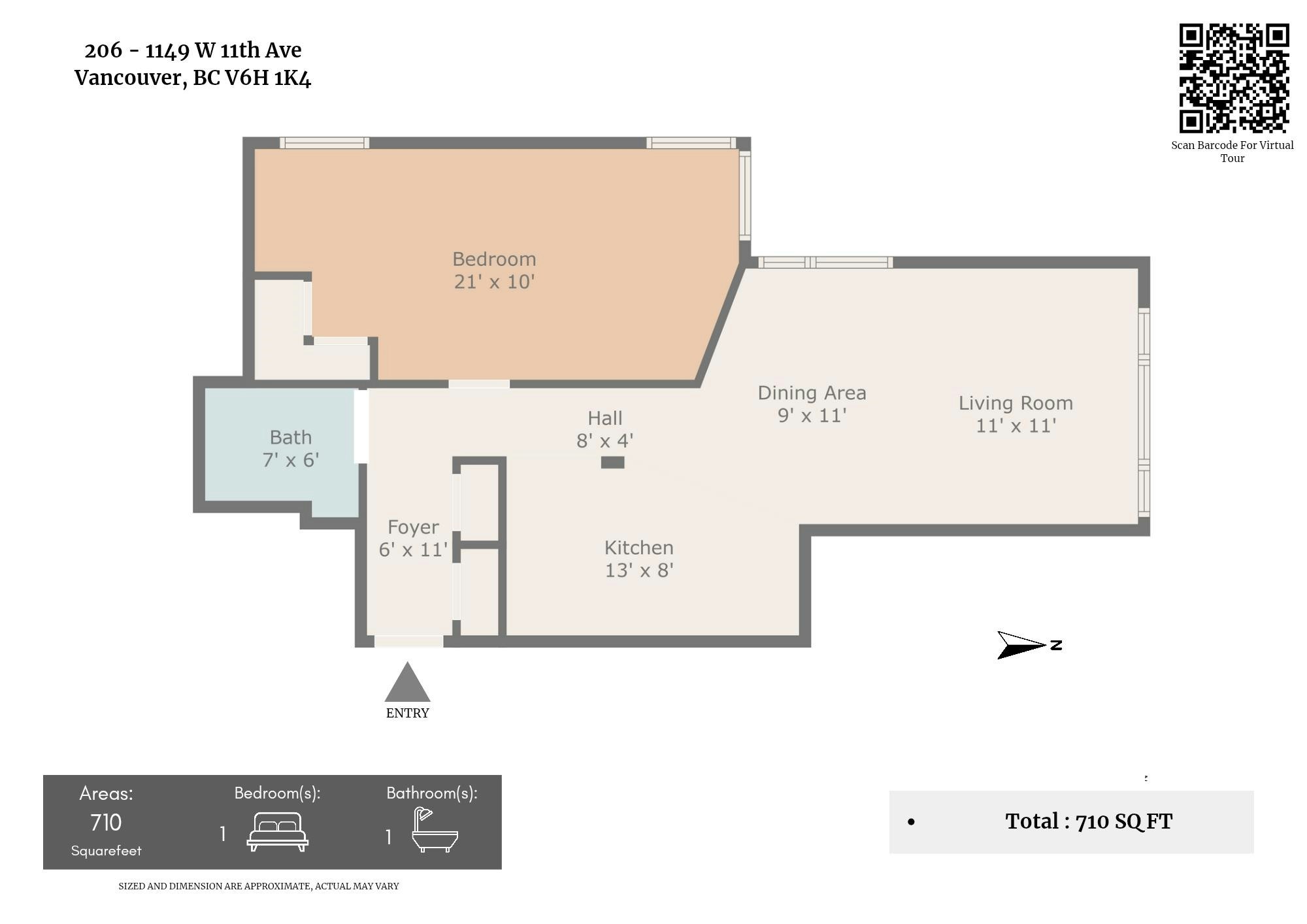 206-1149 W 11th Avenue, Vancouver, BC, V6H 1K4 - 6