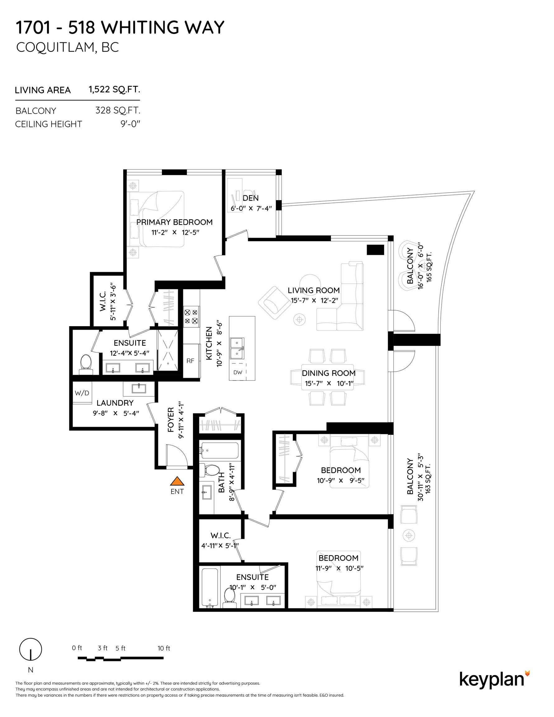 1701-518 Whiting Way, Coquitlam, BC, V3J 0H7 - 40