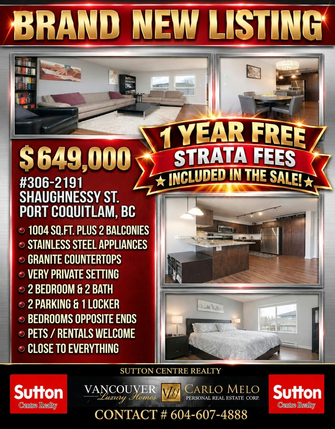 306-2191 Shaughnessy Street, Port Coquitlam, BC, V3C 3C7