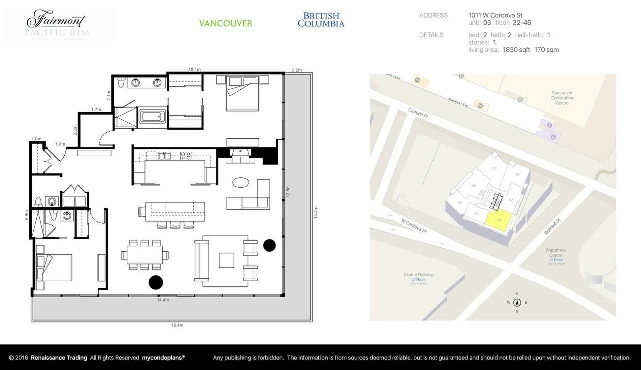 3603-1011 Cordova Street, Vancouver, BC, V6C 0B2 - 21