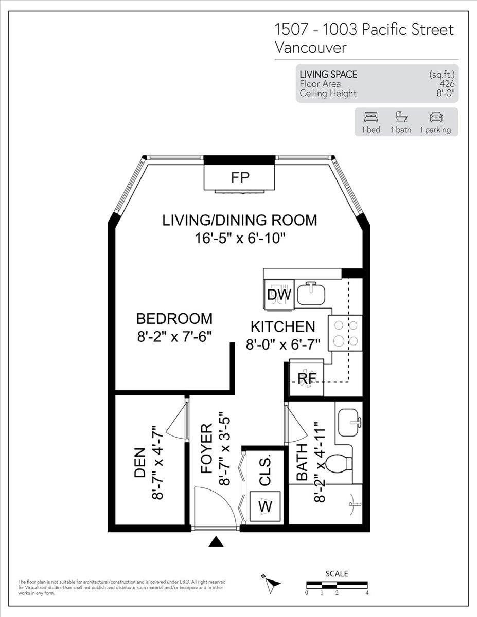 1507-1003 Pacific Street, Vancouver, BC, V6E 4P2 - 22
