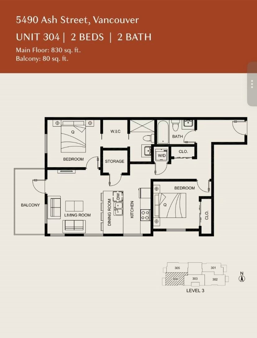 304-5490 Ash Street, Vancouver, BC, V5Z 3G6 - 8