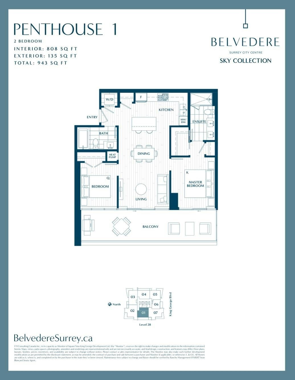 2801-9675 King George Boulevard, Surrey, BC, V3T 0T7 - 33
