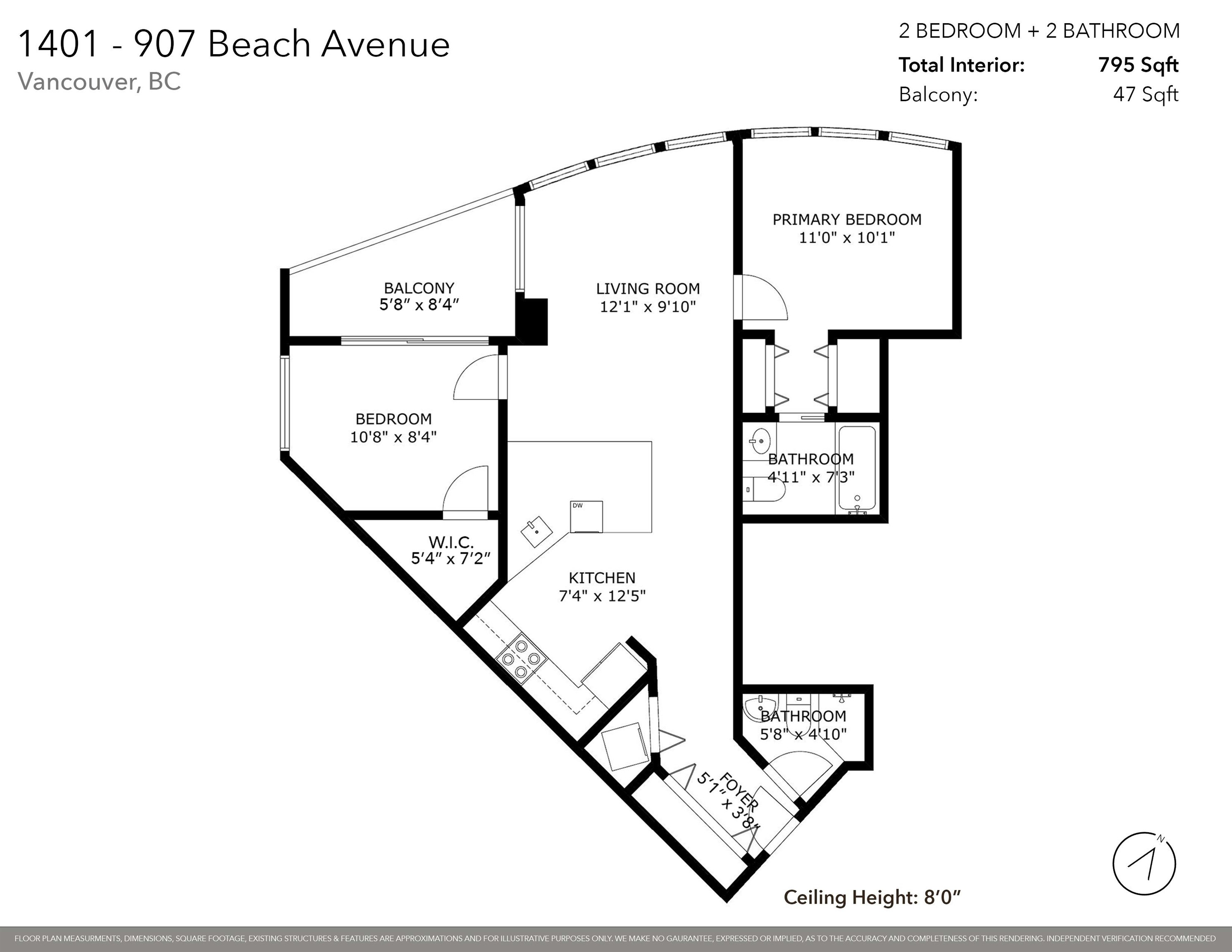 1401-907 Beach Avenue, Vancouver, BC, V6Z 2R3 - 39