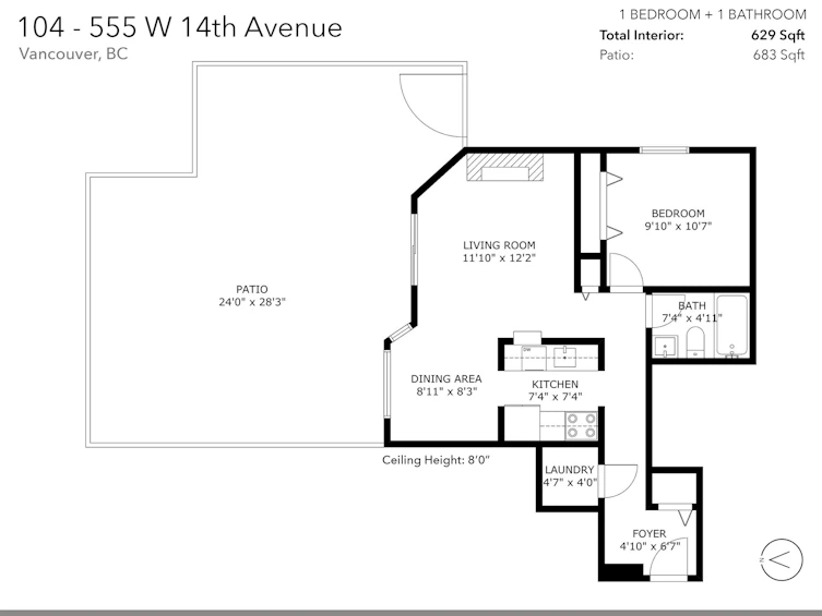 104-555 W 14th Avenue, Vancouver, BC, V5Z 4G8 - 16