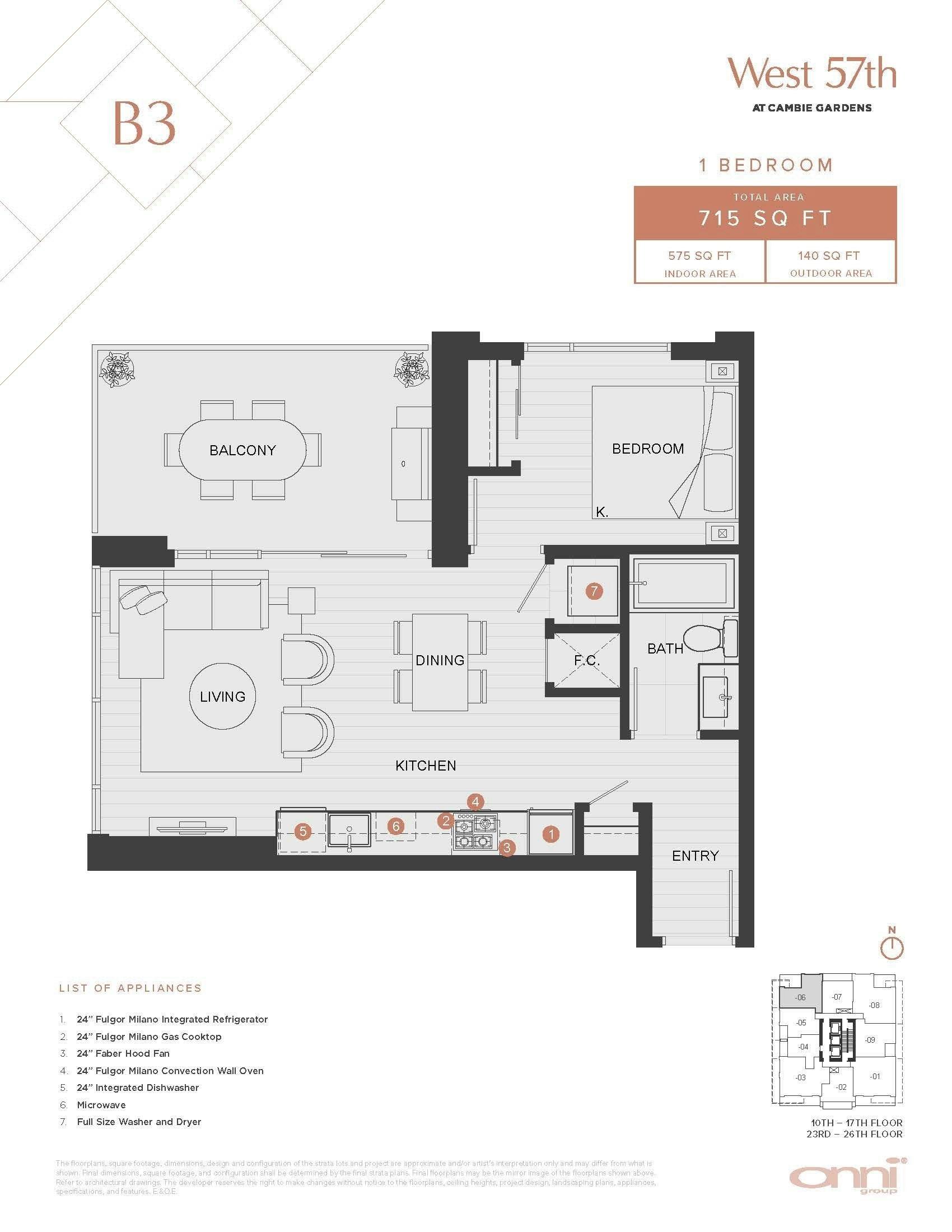 1306-688 W 57th Avenue, Vancouver, BC - 7