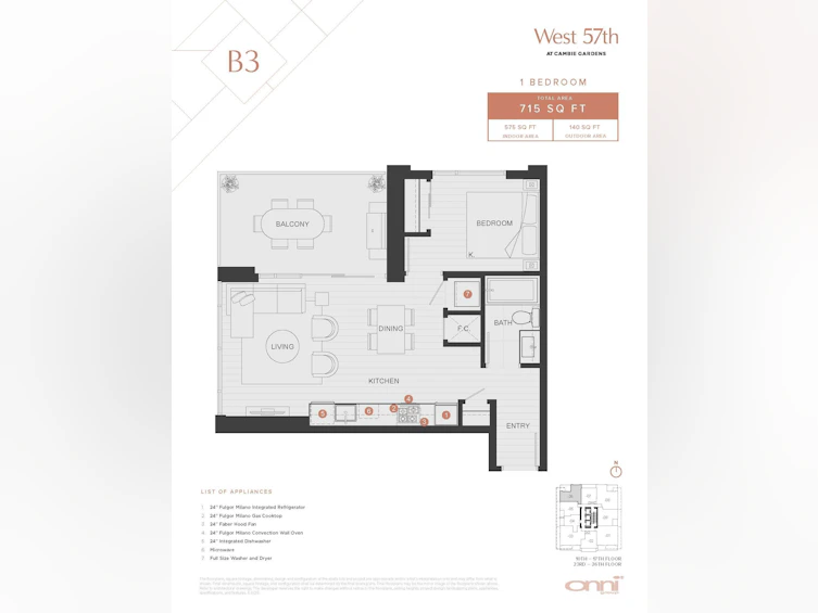 1306-688 W 57th Avenue, Vancouver, BC - 7