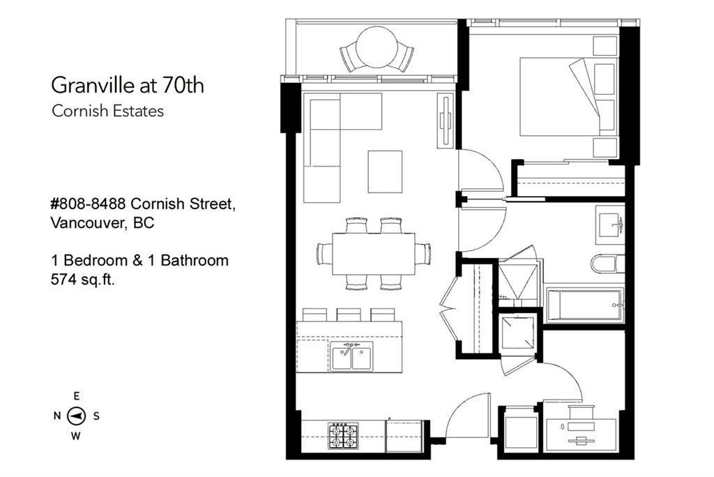 808-8488 Cornish Street, Vancouver, BC, V6P 0C2