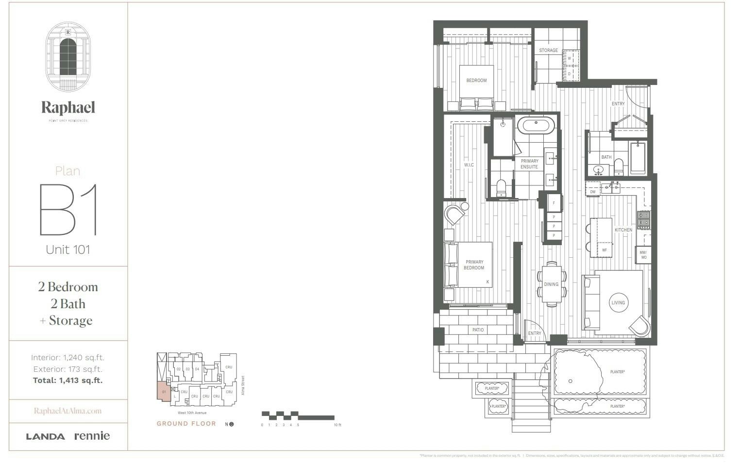 101-3668 W 10th Avenue, Vancouver, BC, V6R 0G4 - 2