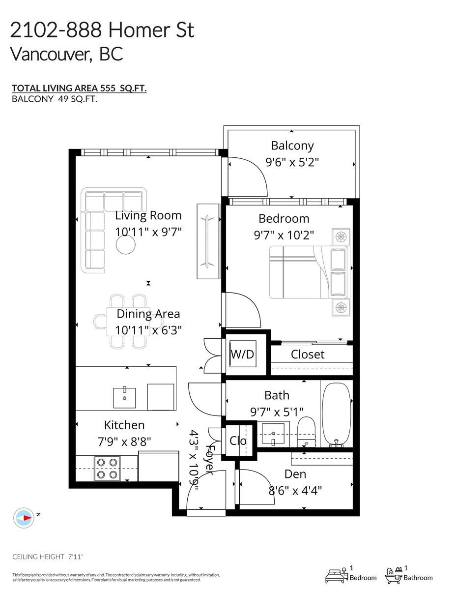 2102-888 Homer Street, Vancouver, BC, V6B 0H7 - 20