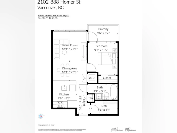 2102-888 Homer Street, Vancouver, BC, V6B 0H7 - 20