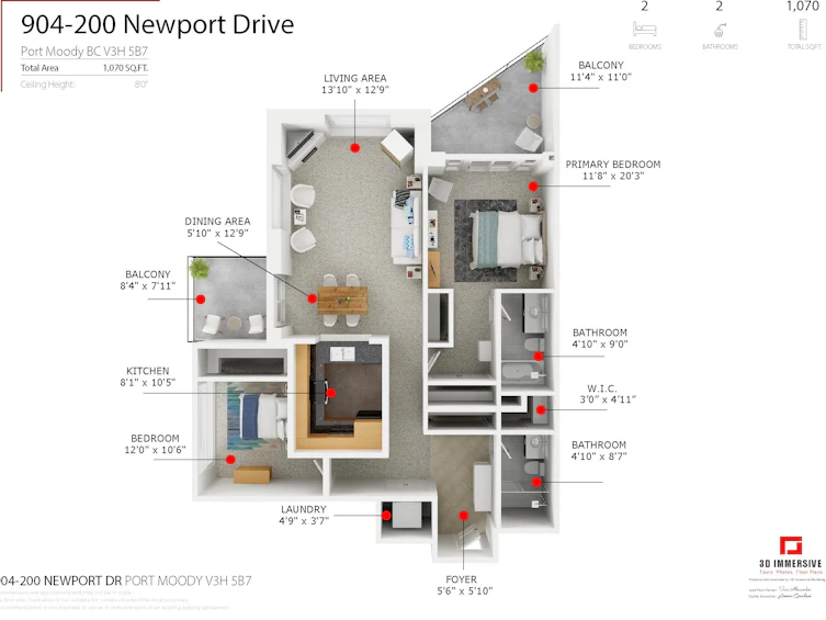 904-200 Newport Drive, Port Moody, BC, V3H 5B7 - 2