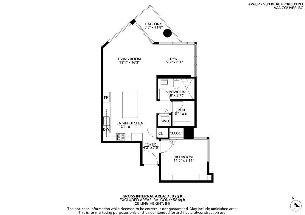 2607-583 Beach Crescent, Vancouver, BC, V6Z 3E6 - 40