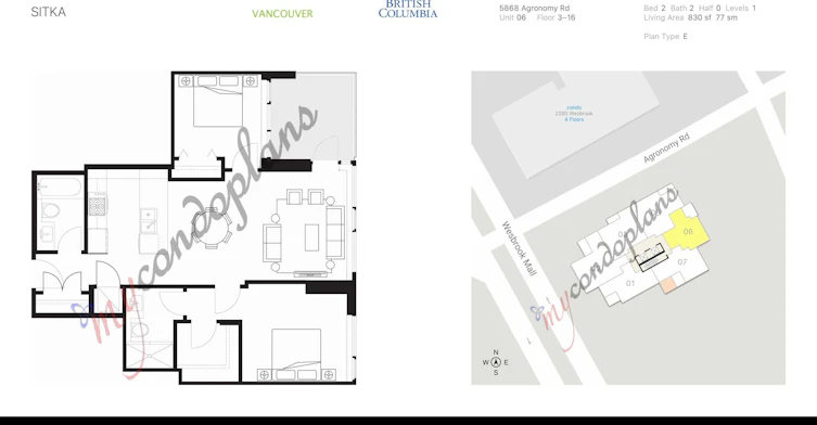 606-5868 Agronomy Road, Vancouver, BC, V6T 0B5 - 4