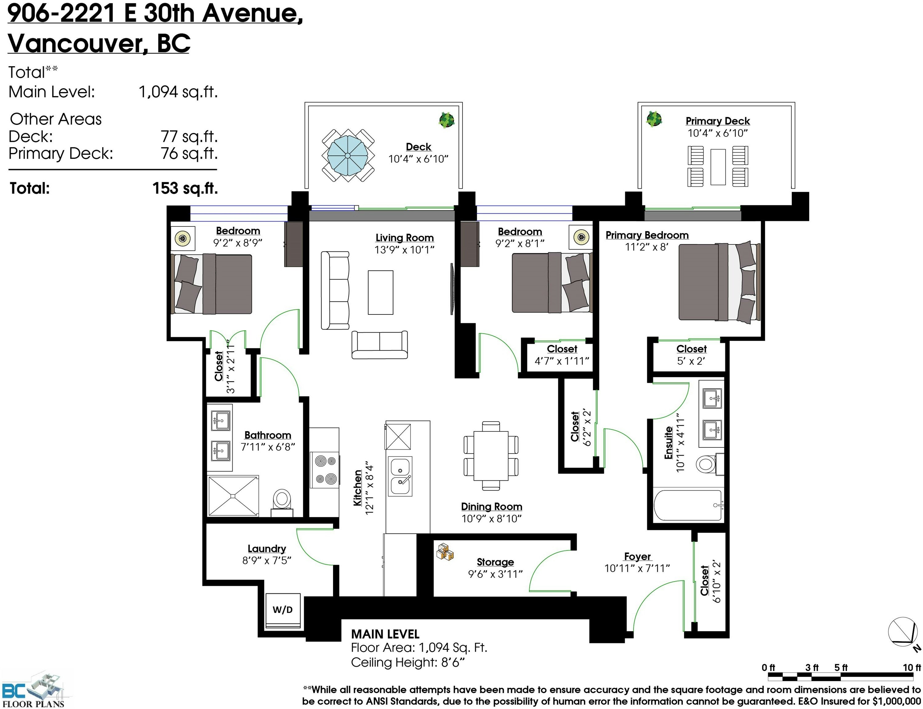 906-2221 E 30th Avenue, Vancouver, BC, V5N 0G6 - 2