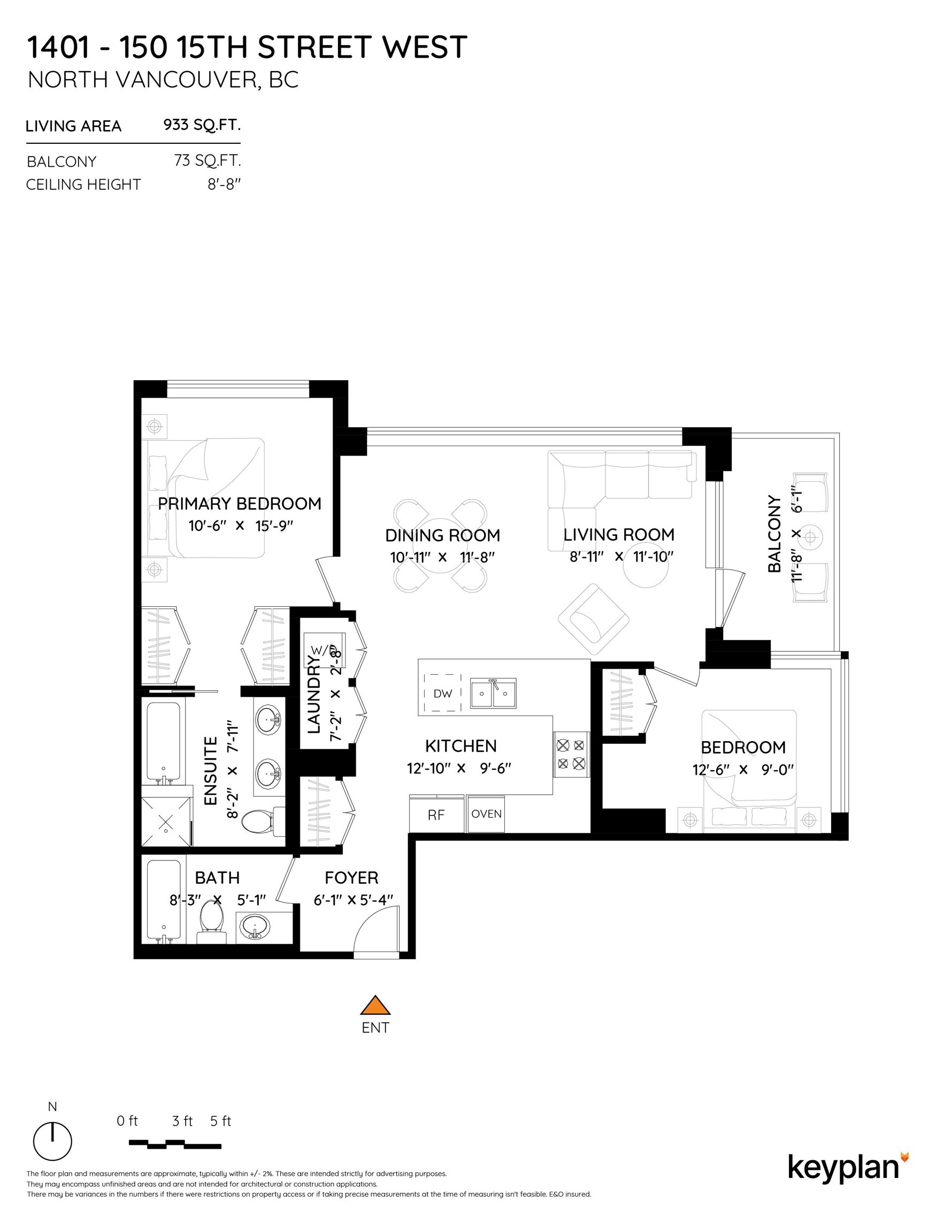 1401-150 W 15th Street, North Vancouver, BC, V7M 0C4 - 23