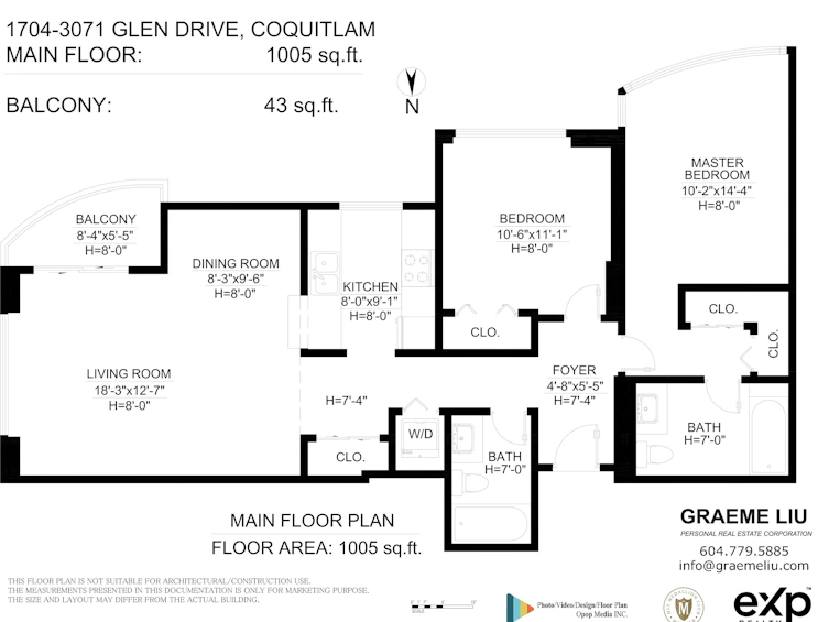 1704-3071 Glen Drive, Coquitlam, BC, V3B 7R1 - 19