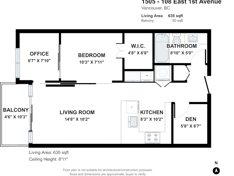1505-108 E 1st Avenue, Vancouver, BC, V5T 0E4 - 28