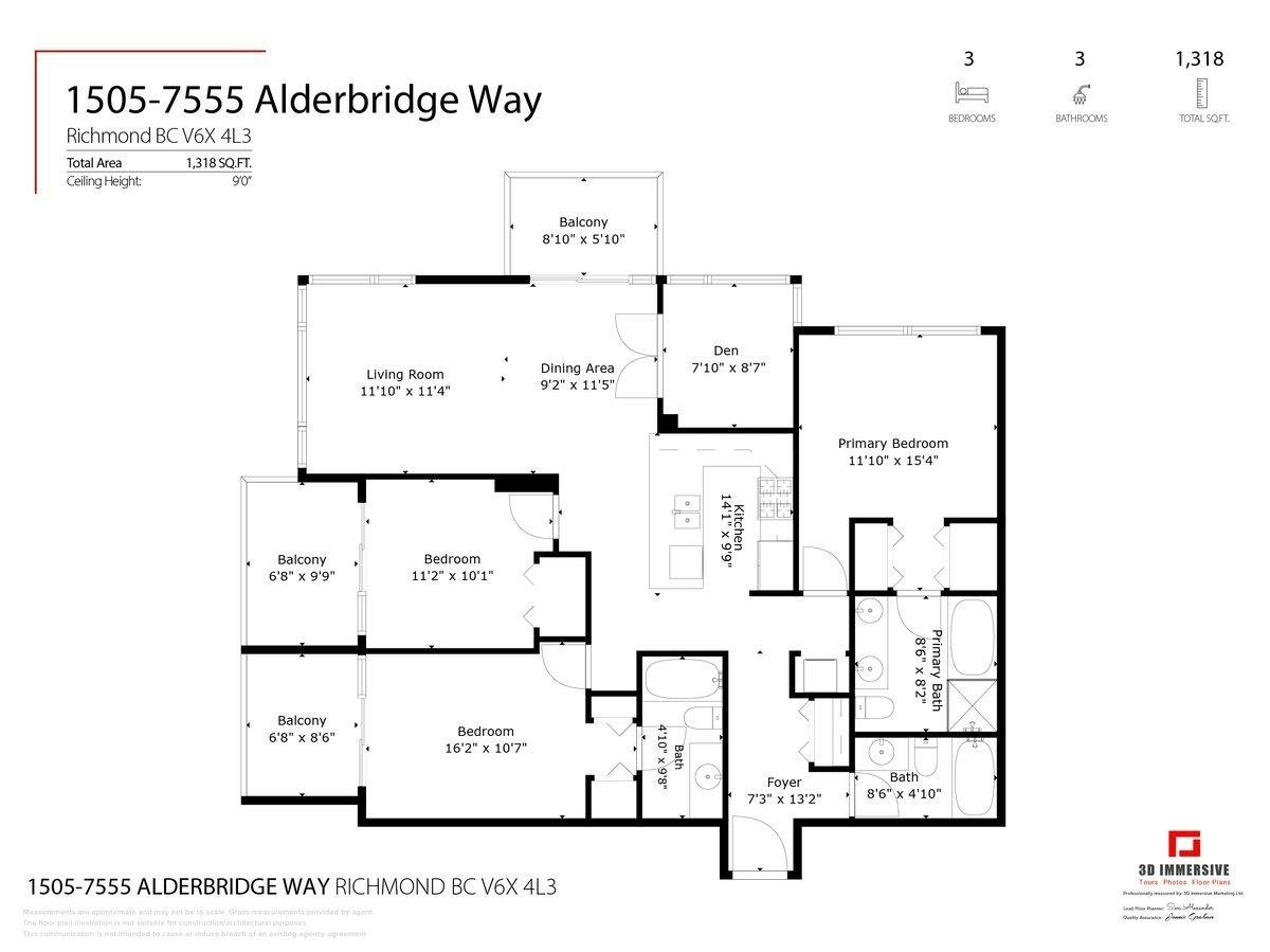 1505-7555 Alderbridge Way, Richmond, BC, V6X 4L3 - 34