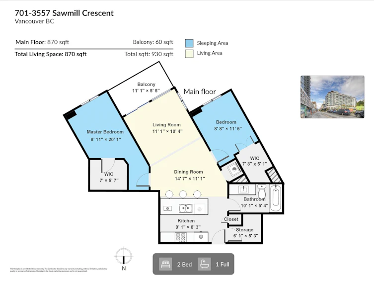 701-3557 Sawmill Crescent, Vancouver, BC, V5S 0E2 - 38