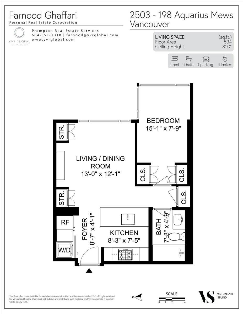 2503-198 Aquarius Mews, Vancouver, BC, V6Z 2Y4 - 25