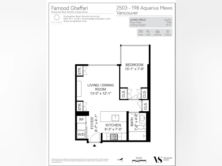 2503-198 Aquarius Mews, Vancouver, BC, V6Z 2Y4 - 25