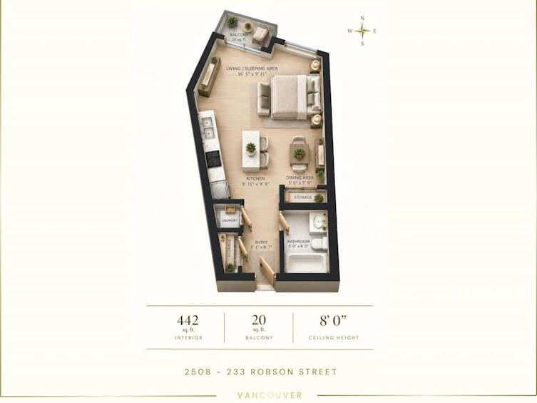 2508-233 Robson Street, Vancouver, BC, V6B 0E8 - 9