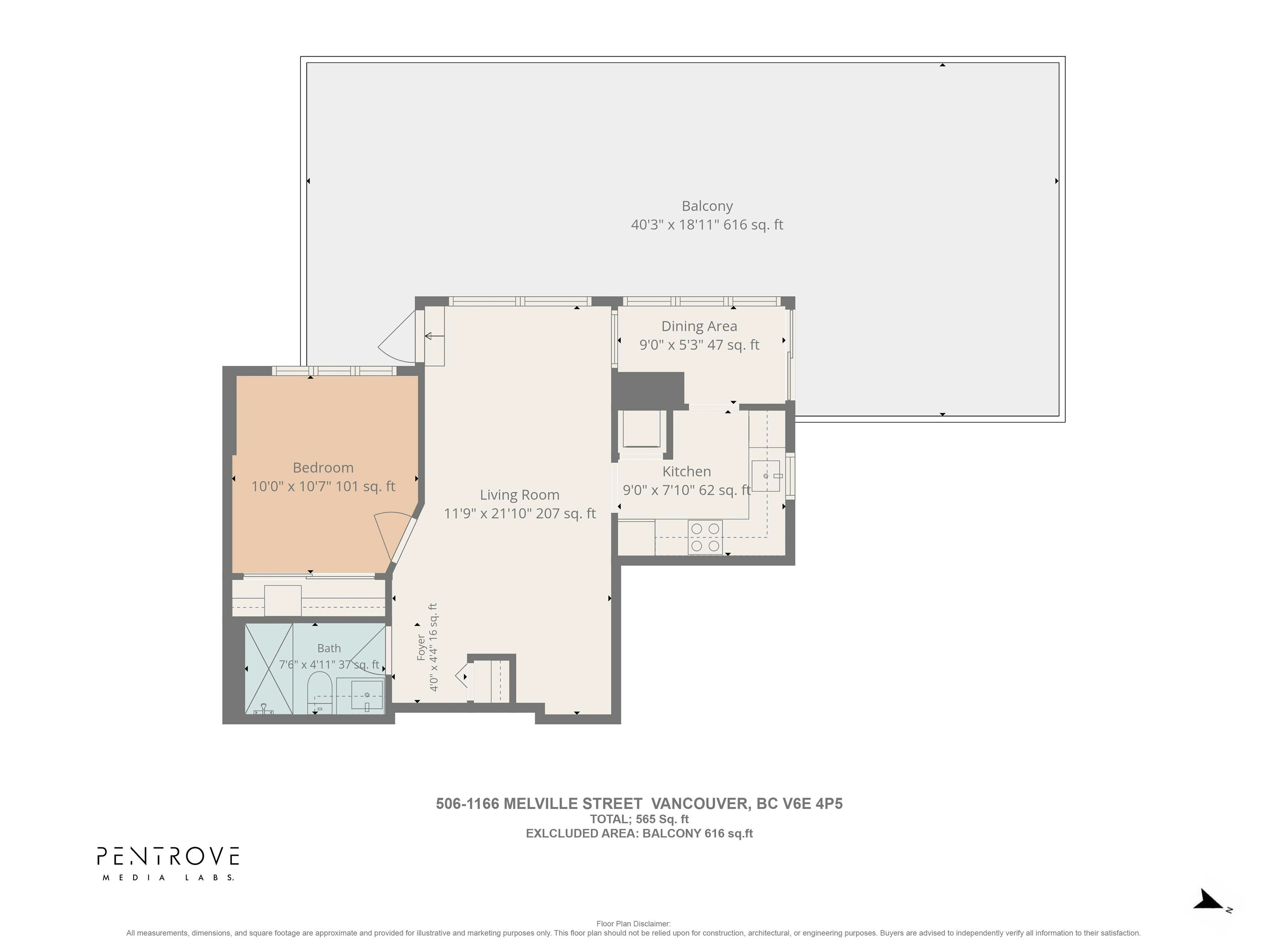 506-1166 Melville Street, Vancouver, BC, V6E 4P5