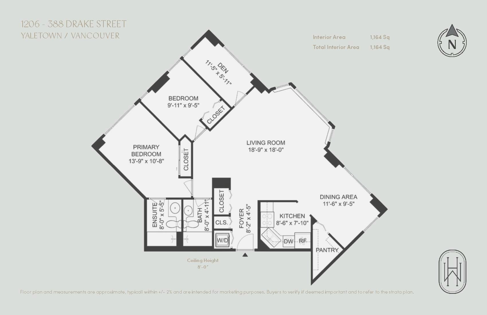 1206-388 Drake Street, Vancouver, BC, V6B 6A8 - 14