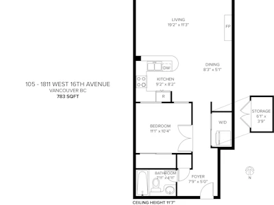 105-1811 W 16 Avenue - 2