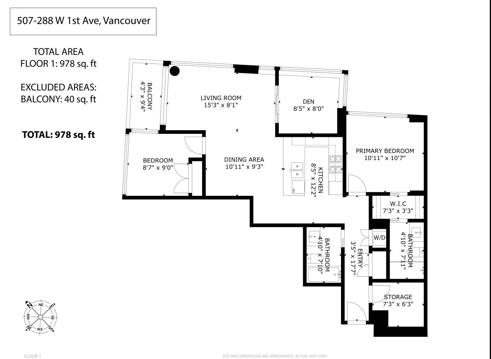 507-288 W 1st Avenue, Vancouver, BC, V5Y 0E9 - 30