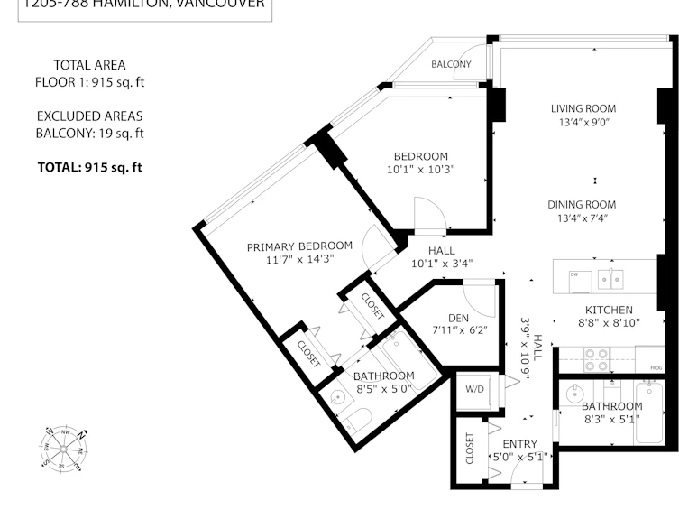 1205-788 Hamilton Street, Vancouver, BC, V6B 0E9 - 24