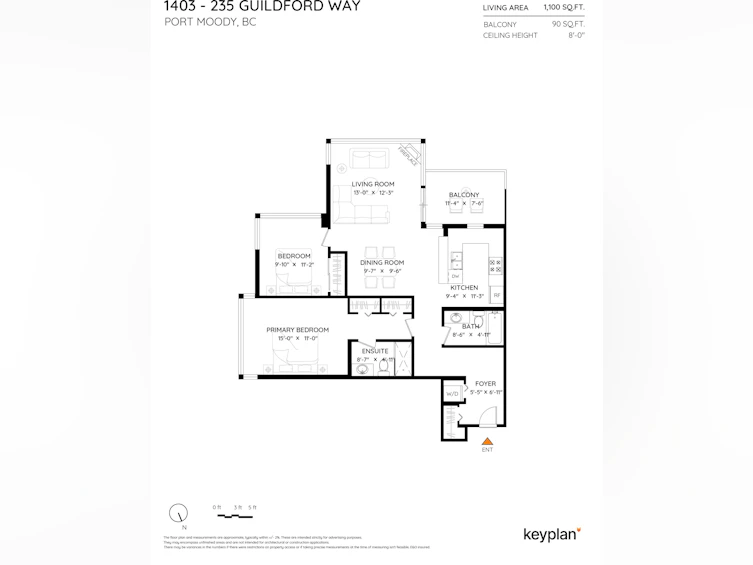 1403-235 Guildford Way, Port Moody, BC, V3H 5L8 - 24