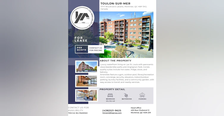 3.5-7777 Boulevard Lasalle, Montréal, QC, H8P 3K2