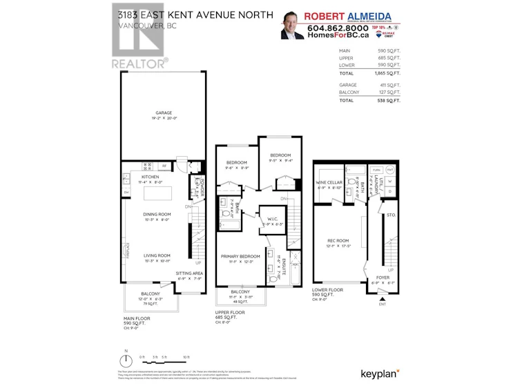 3183 East Kent Avenue North Avenue, Vancouver, BC, V5S 4Y1 - 4