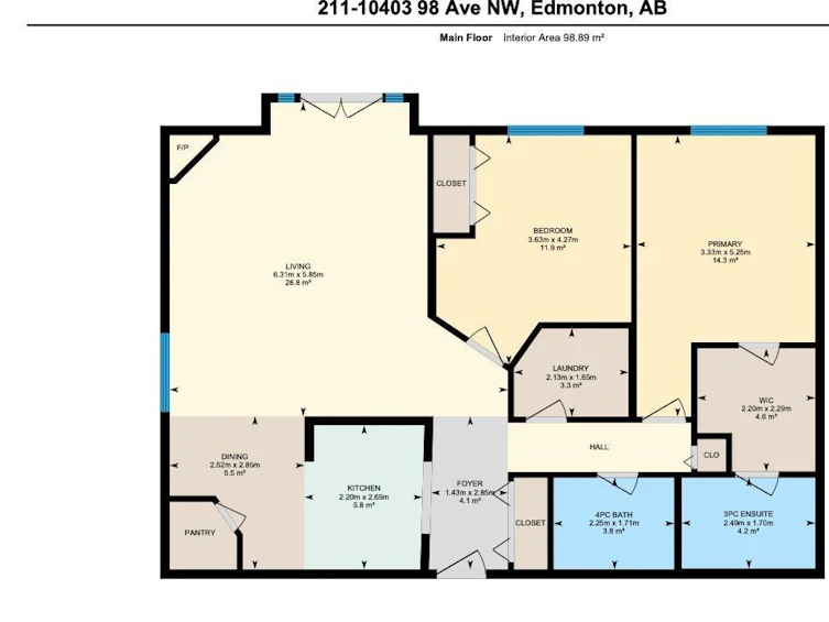 211-10403 98 Avenue NW, Edmonton, AB, T5K 2Y5 - 35