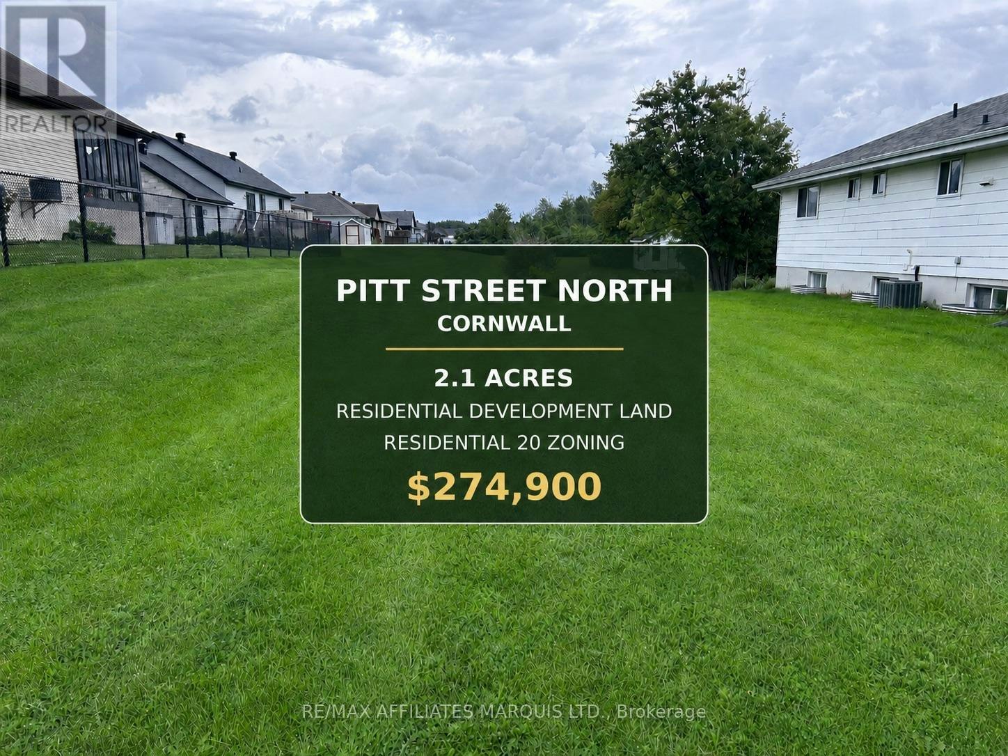 LOT Pitt Street, Cornwall, ON, K6K 1A4
