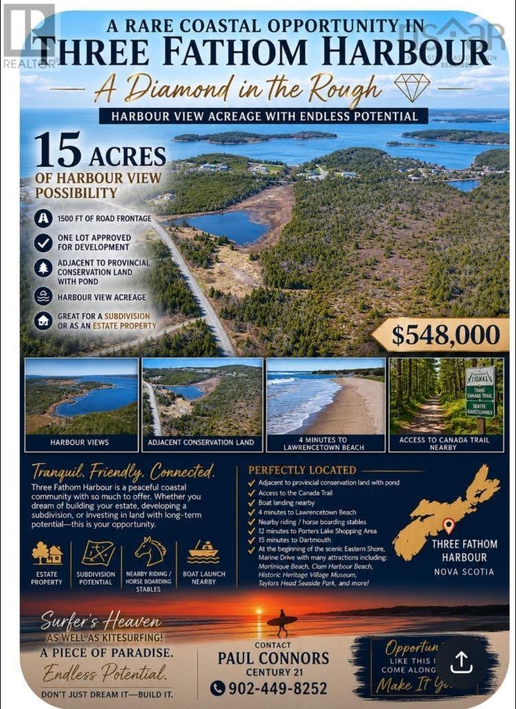 B2 Three Fathom Harbour Road, Three Fathom Harbour, NS, B0J 1N0