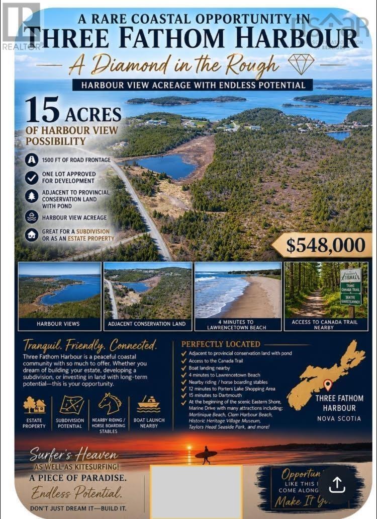 B2 Three Fathom Harbour Road, Three Fathom Harbour, NS, B0J 1N0