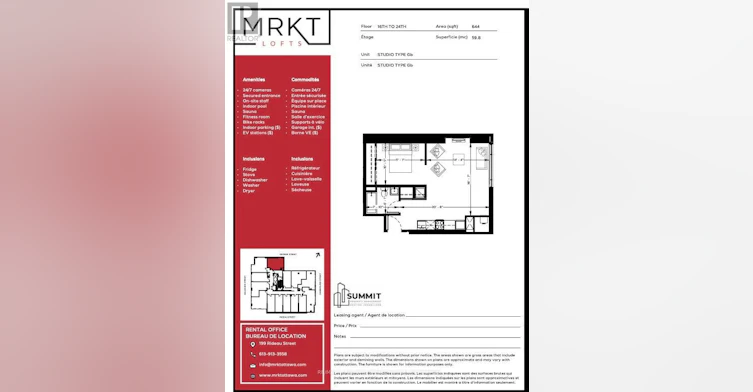 2214-199 Rideau Street, Ottawa, ON, K1N 0E9 - 3