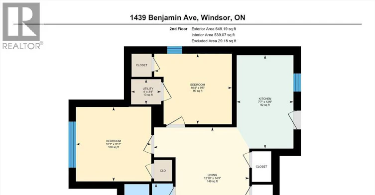 2ND FLOOR-1439 Benjamin Avenue, Windsor, ON, N8X 4N2 - 18