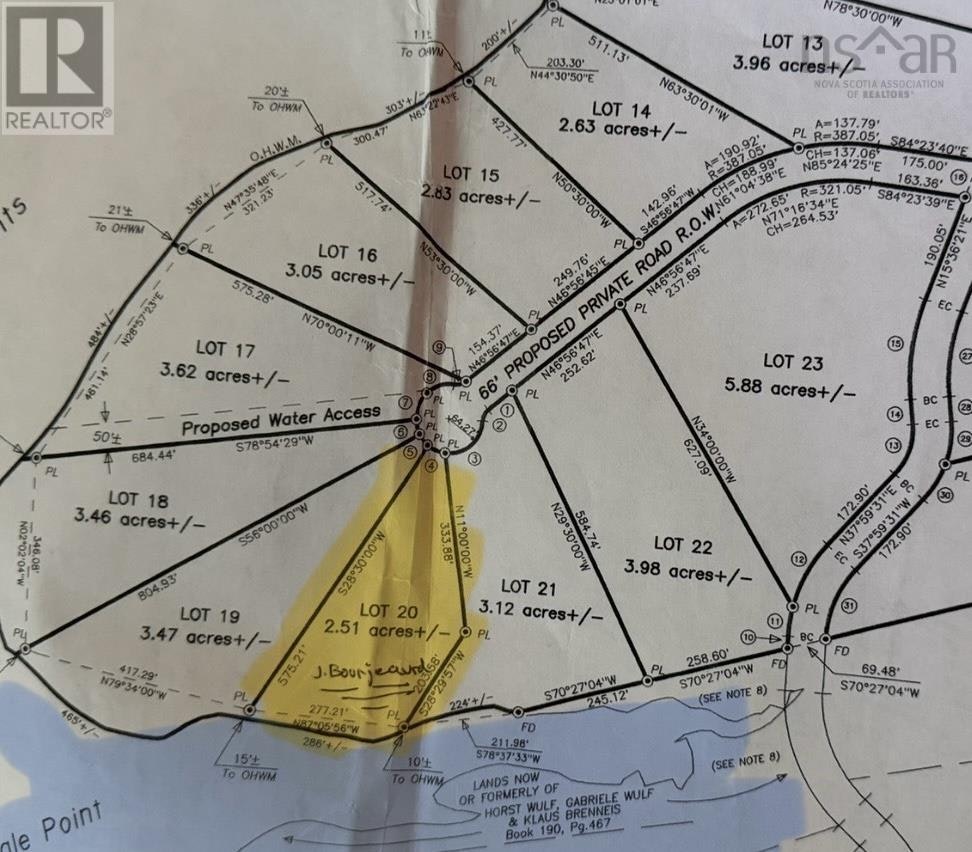 LOT 20-78 Orion Crescent, Walkerville, NS, B0E 1J0