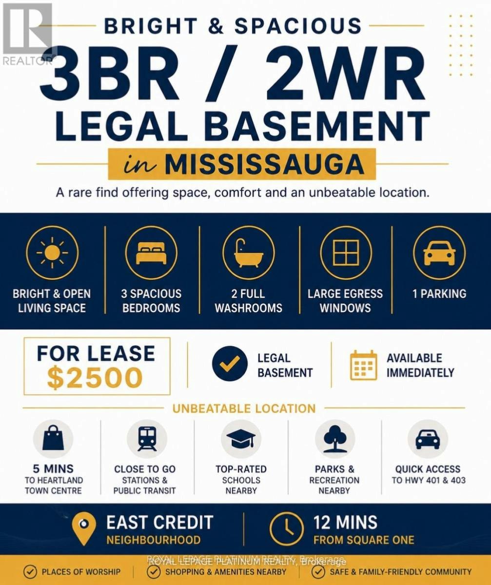 LEVEL-3BR 1540 Lower Manorbrook Court, Mississauga, ON, L5M 4A8