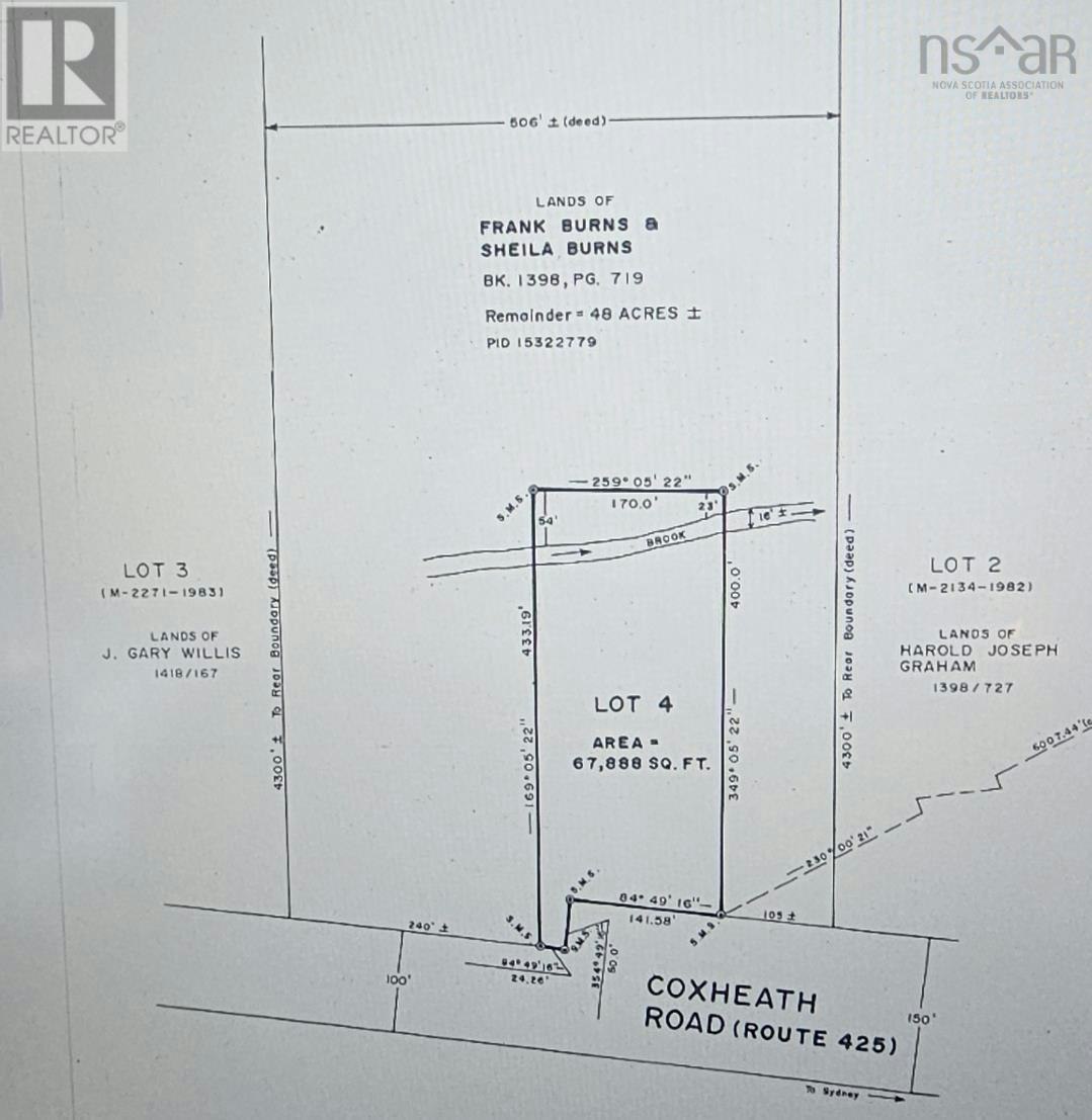 No-# Coxheath Road, Blacketts Lake, NS, B1L 1A5